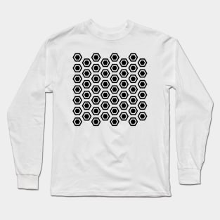 Hex Pattern Long Sleeve T-Shirt